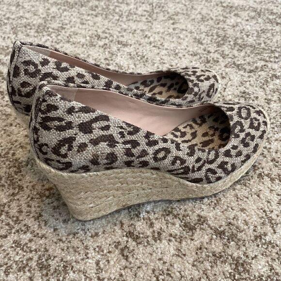 J. Crew Leopard Wedge Seychelles 6 - Picture 1 of 8
